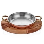 ALTINBAŞAK MULTİ-METAL BAKIR YUMURTA SAHANI+NİHALE 12 CM