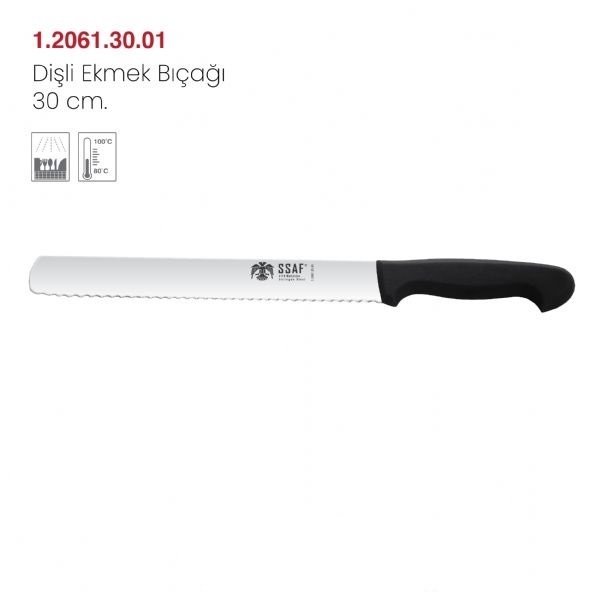 SSAF DİŞLİ EKMEK BIÇAĞI 30 CM - 1.2061.30.01