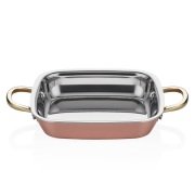 ALTINBAŞAK MULTİ-METAL BAKIR KARE MİNİ SAHAN 12*14 CM