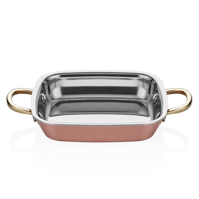 ALTINBAŞAK MULTİ-METAL BAKIR KARE MİNİ SAHAN 14*16 CM