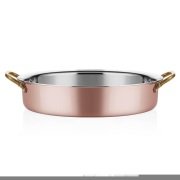 ALTINBAŞAK MULTİ-METAL BAKIR OVAL DERİN SAHAN 25*17*6 CM