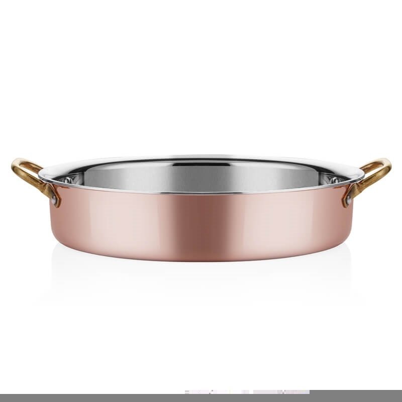 ALTINBAŞAK MULTİ-METAL BAKIR OVAL DERİN SAHAN 28*21*6 CM