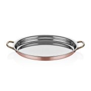 ALTINBAŞAK MULTİ-METAL BAKIR OVAL SIĞ OMLET TAVA 25*17*3 CM