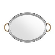 ALTINBAŞAK MULTİ-METAL BAKIR OVAL SIĞ OMLET TAVA 25*17*3 CM