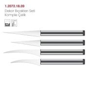 SSAF DEKOR BIÇAK SETİ 4'LÜ KOMPLE ÇELİK - 1.2072.18.09