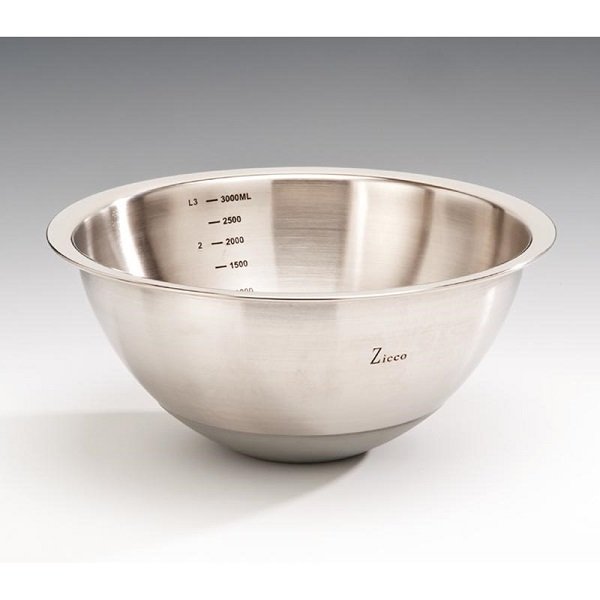 ZİCCO ÇELİK KARIŞTIRMA KABI 3LT (SİLİKON ALTLI) ZKC 581-3