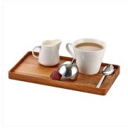 BİRADLI AHŞAP DİKDÖRTGEN NESCAFE SUNUM SETİ 24*14*2 CM - GRV-302