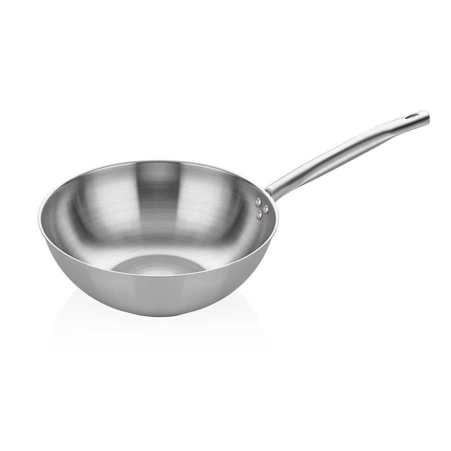 ALTINBAŞAK ÇELİK WOK TAVA PASLANMAZ SAP 30 CM