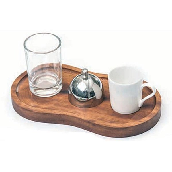 BİRADLI TÜRK KAHVE SUNUM SETİ AHŞAP 23*12*2 CM - GRV-305