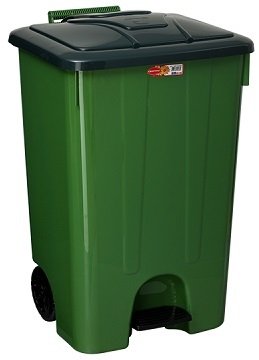 ŞENYAYLA KÖŞELİ PEDALLI ÇÖP KOVASI 85 LT
