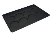 HAMBURGER EKMEĞİ TAVASI 8 GÖZLÜ TEFLONLU 40*60 CM