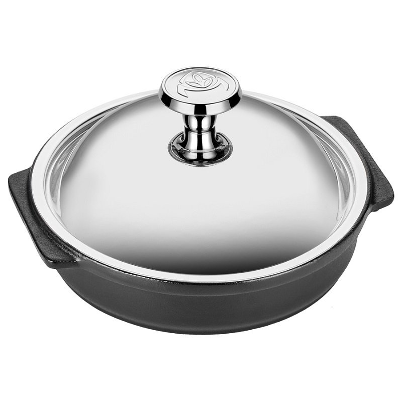 ALTINBAŞAK DÖKÜM DEMİR GÜVEÇ+PASLANMAZ KAPAK 16 CM