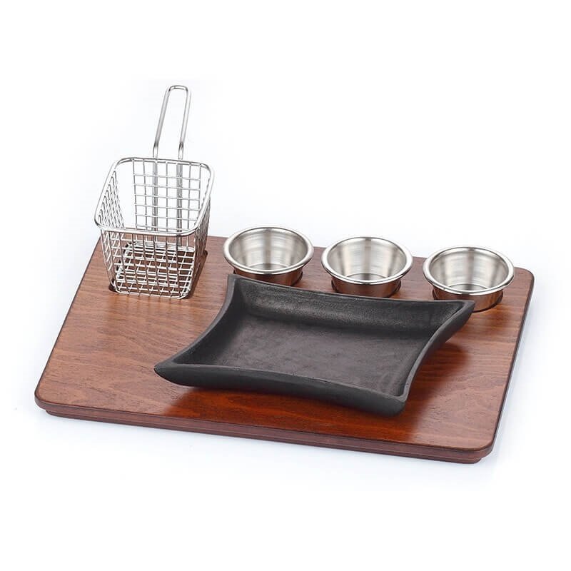 ALTINBAŞAK DÖKÜM DEMİR MARMARİS FAJİTA SUNUM SETİ