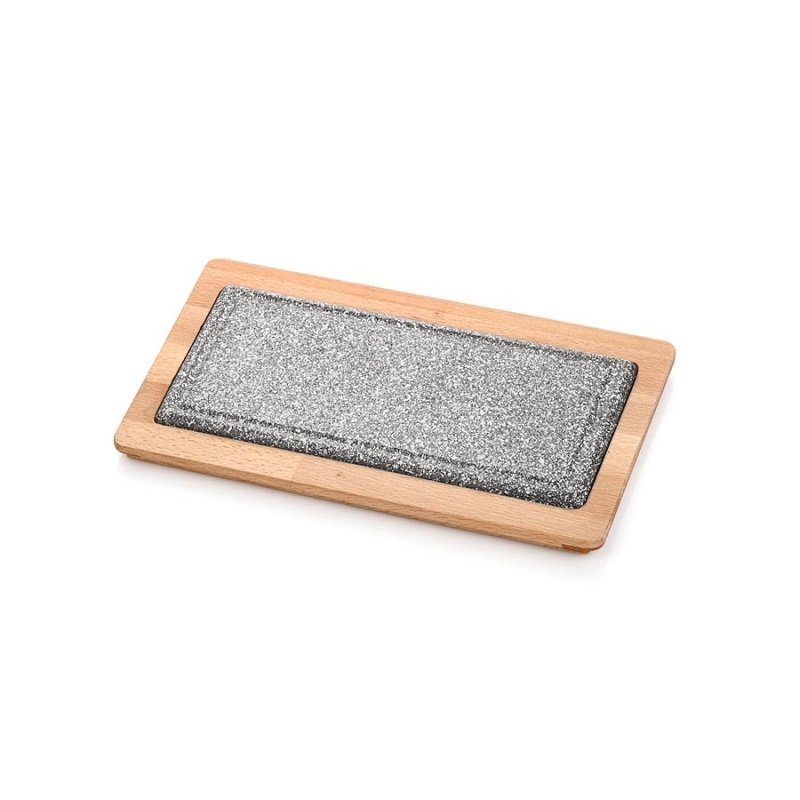 ALTINBAŞAK DÖKÜM DEMİR STEAK SUNUM GRANİT+NİHALE 30*16 CM