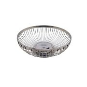 PASLANMAZ YUVARLAK EKMEK VE MEYVE SEPETİ 24 CM - SS-0024