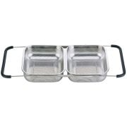 PASLANMAZ ÇELİK 2'Lİ SIK SÜZGEÇ 38*24,5 CM - QL033-02
