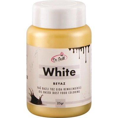 DR.GUSTO YAĞ BAZLI TOZ BOYA 25GR BEYAZ - 79581