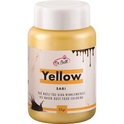 DR.GUSTO YAĞ BAZLI TOZ BOYA 25GR SARI - 79590