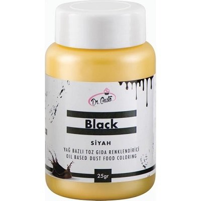 DR.GUSTO YAĞ BAZLI TOZ BOYA 25GR SİYAH - 79591