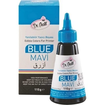 DR.GUSTO YENİLEBİLİR YAZICI BOYASI 115GR MAVİ - 79793