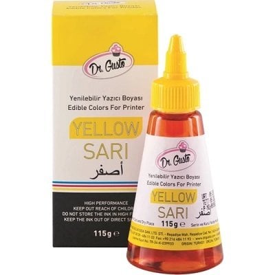 DR.GUSTO YENİLEBİLİR YAZICI BOYASI 115GR SARI - 79794