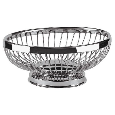 ALTINBAŞAK PASLANMAZ OVAL EKMEK VE MEYVE SEPETİ 20*15  CM