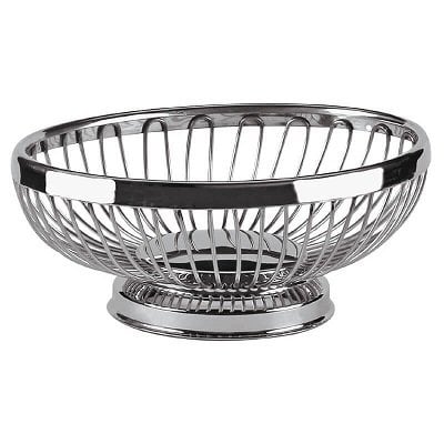 ALTINBAŞAK PASLANMAZ OVAL EKMEK VE MEYVE SEPETİ 25*18 CM