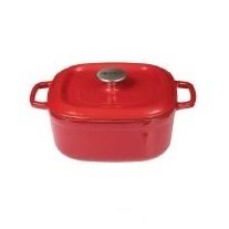 SÜREL KARE DÖKÜM TENCERE 24*24 CM KIRMIZI