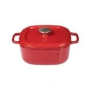 SÜREL KARE DÖKÜM TENCERE 24*24 CM KIRMIZI