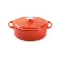 SÜREL OVAL DÖKÜM TENCERE 23*29 CM TURUNCU