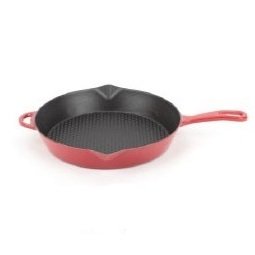 SÜREL DÖKÜM 28 CM YARDIMCI KULPLU TAVA KIRMIZI