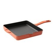 SÜREL KARE IZGARA DÖKÜM TAVA 25 CM TURUNCU