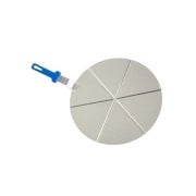 Gİ METAL ALÜMİNYUM 6 DİLİMLİ PİZZA DESTEK TABANI VE TEPSİSİ - AC-PCPT45/6
