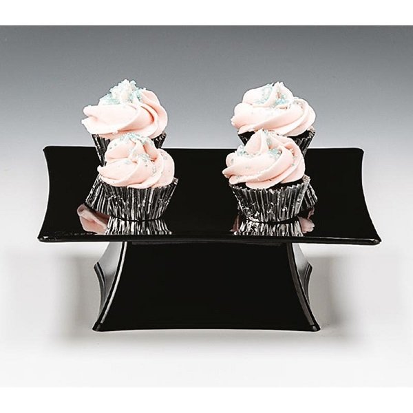 ZİCCO POLYKARBONAT TEŞHİR STANDI SİYAH 20*20CM H:7CM - ZCP 626-3