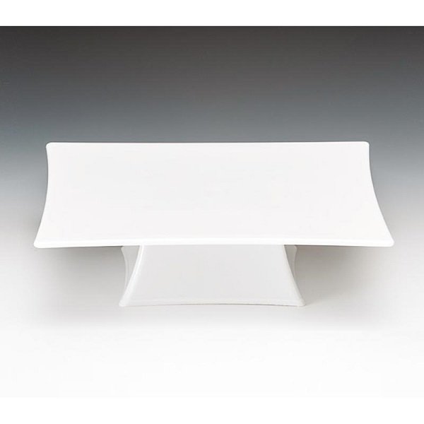 ZİCCO POLYKARBONAT TEŞHİR STANDI BEYAZ 25*25CM H:7CM - ZCP 627-2