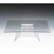 ZİCCO POLYKARBONAT TEŞHİR STANDI ŞEFFAF 35*35CM H:10,5CM - ZCP 629-1