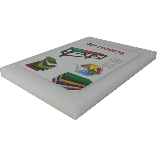 TÜRKAY POLİETİLEN KESİM LEVHASI ET SEBZE VE MEYVE KESME TAHTASI 30*50*4 CM