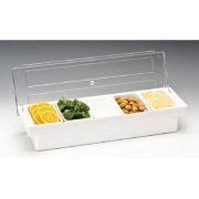 ZİCCO POLYCARBONAT KAPAKLI 5'Lİ BAR KONTEYNER 50 x 16 x H: 9,5 CM - ZCP 305-2