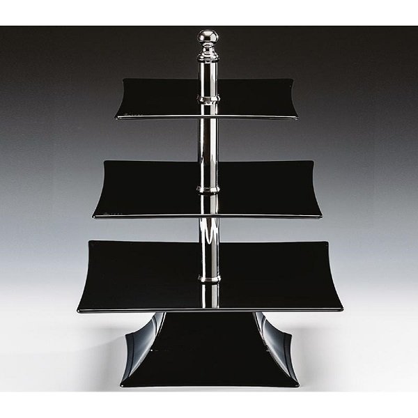 ZİCCO POLYKARBONAT TEŞHİR STANDI SİYAH 20*25*30CM H:39 CM - ZCP 632-3