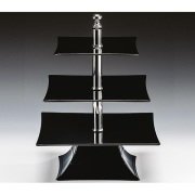 ZİCCO POLYKARBONAT TEŞHİR STANDI SİYAH 20*25*30CM H:39 CM - ZCP 632-3