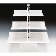 ZİCCO POLYKARBONAT TEŞHİR STANDI BEYAZ 25*30*35CM H:44CM - ZCP 638-2