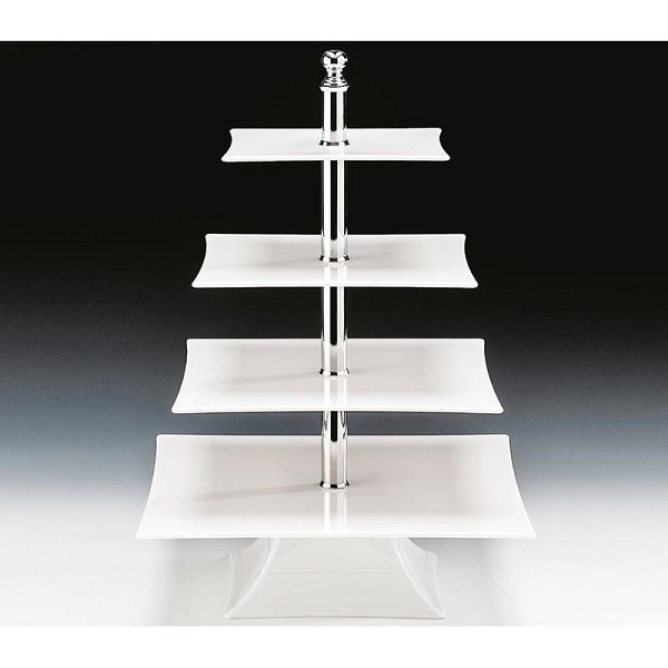 ZİCCO POLYKARBONAT TEŞHİR STANDI BEYAZ 20*25 - 30*35CM H:50CM - ZCP 633-2