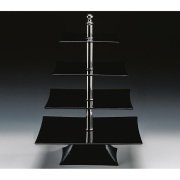 ZİCCO POLYKARBONAT TEŞHİR STANDI SİYAH 20*25 - 30*35CM H:50CM - ZCP 633-3