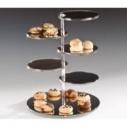 ZİCCO AYNALI 5 KATLI AYARLANABİLİR TEŞHİR STANDI Ø 28CM H:40CM - ZCP 218