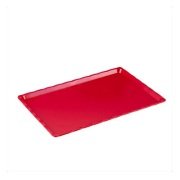 ARSİVA POLİKARBON KIRMIZI KIRILMAZ TEŞHİR TEPSİ (NO:3) 20*30 CM