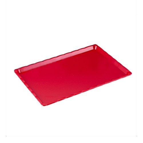 ARSİVA POLİKARBON KIRMIZI KIRILMAZ TEŞHİR TEPSİ (NO:4) 25*40 CM