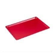 ARSİVA POLİKARBON KIRMIZI KIRILMAZ TEŞHİR TEPSİ (NO:4) 25*40 CM