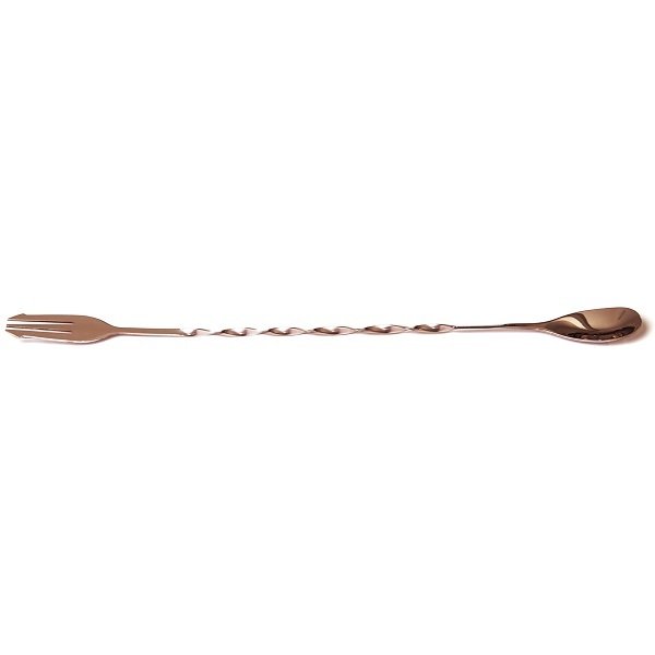 BİRADLI BAR KAŞIK ÇATALLI BURGULU 33 CM BAKIR - BRD-682-BAKIR