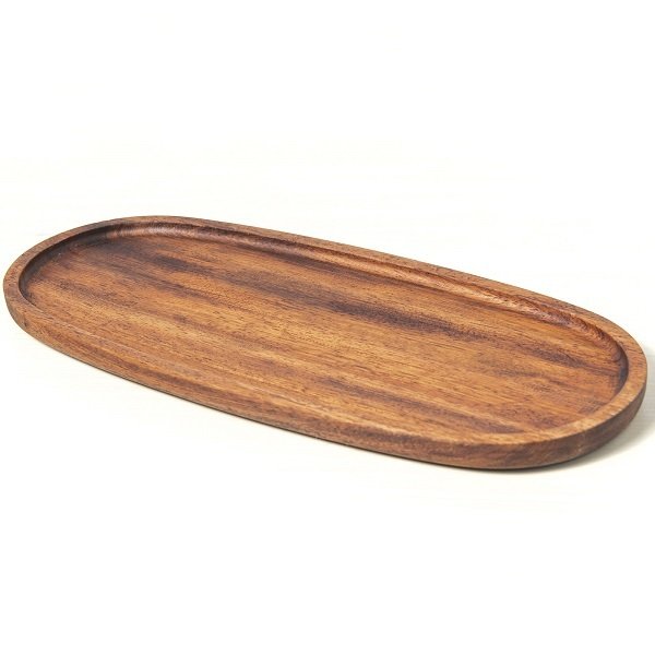 GROOVY İREKO OVAL SUNUM TAHTA 38*16,5*2 CM - GRV-1802