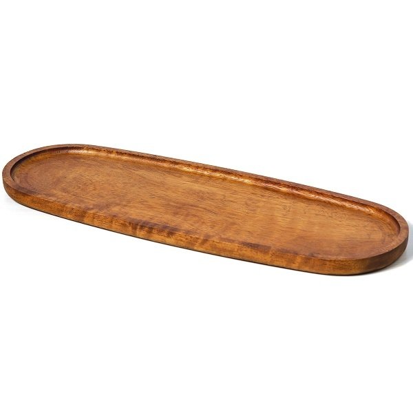 BİRADLI İREKO OVAL SUNUM TAHTA 47*16,5*2 CM - GRV-1800